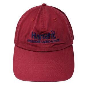 Harrah's Cherokee Casino & Hotel Strapback Hat Red One Size Embroidered